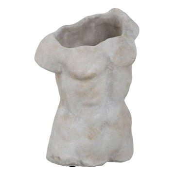 Vaso Grigio Cemento Busto 20,5 x 13 x 29 cm