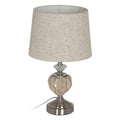 Lampada da tavolo Beige Argentato Metallo Cristallo 10 W 220 V 27 x 27 x 44 cm