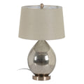 Lampada da tavolo Argentato Metallo Cristallo 60 W 220-240 V 40 x 40 x 64 cm