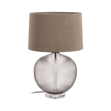 Lampada da tavolo Beige Poliestere Metallo Cristallo 60 W 220-240 V 43 x 43 x 66 cm