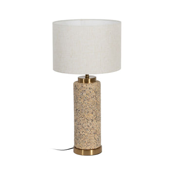 Lampada da tavolo Beige Crema Dorato Ceramica Ferro 40 W 30 x 30 x 58 cm