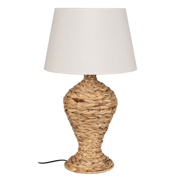 Lampada da tavolo Crema Naturale Lino Ferro Fibra naturale 60 W 220-240 V 40 x 40 x 69,5 cm