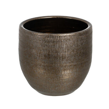 Vaso Metallizzato Ceramica 30 x 30 x 27 cm