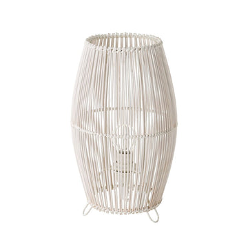 Lampada da tavolo Bianco Metallo Bambù 40 W 220-240 V 17 x 17 x 29 cm