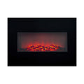 Camino Elettrico Decorativo da Parete Classic Fire Memphis Nero 1800 W 66 x 13 x 46 cm