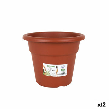 Vaso Dem Greentime Rotonda Marrone ø 18 x 14,6 cm (12 Unità)