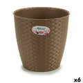 Vaso Stefanplast Marrone Plastica 24 x 22,5 x 24 cm (6 Unità)