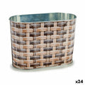 Vaso Ovale Metallo vimini 12,7 x 15 x 23,5 cm (24 Unità)