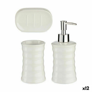 Set da Bagno Bianco Ceramica (12 Unità)