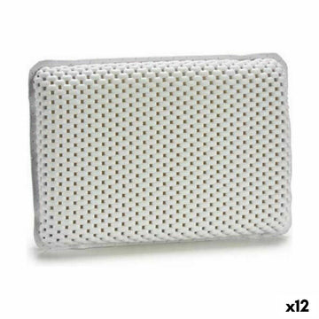 Cuscino Vasca Antiscivolo Bianco 100 % PVC 20 x 6 x 29 cm (12 Unità)