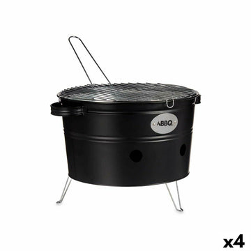 Barbecue Portatile Ferro Zinco 35 x 21 x 42 cm (4 Unità)