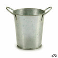 Vaso Secchio Argentato Zinco 16 x 12 x 11 cm (72 Unità)