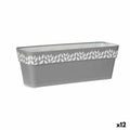 Vaso Autoirrigante Stefanplast Cloe Grigio Plastica 49,5 x 17 x 19 cm (12 Unità)