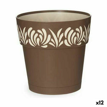 Vaso Autoirrigante Stefanplast Gaia Marrone Plastica 19 x 19 x 19 cm (12 Unità)