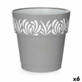 Vaso Autoirrigante Stefanplast Gaia Grigio Plastica 25 x 25 x 25 cm (6 Unità)