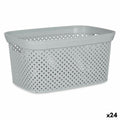 Cesto per i Panni Grigio Plastica 10 L 24 x 17 x 35 cm (24 Unità)