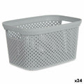 Cesto per i Panni Grigio Plastica 3 L 16,5 x 12,5 x 23 cm (24 Unità)