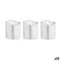 Set di Candele LED Argentato 3,7 x 3,7 x 5 cm (12 Unità)