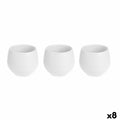 Set di Vasi 6,2 x 6,2 x 6,6 cm Bianco Plastica (8 Unità)