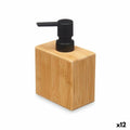 Dispenser di Sapone Nero Bambù Plastica 9,7 x 15 x 5,8 cm (12 Unità)