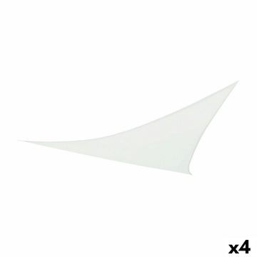 Vele parasole Aktive Triangolare Bianco 360 x 0,5 x 360 cm (4 Unità)