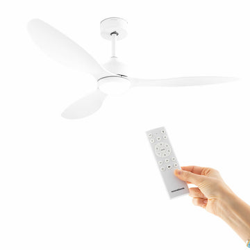 Ventilatore da Soffitto con Luce Flaled InnovaGoods Bianco 36 W 52" Ø132 cm (Ricondizionati A)